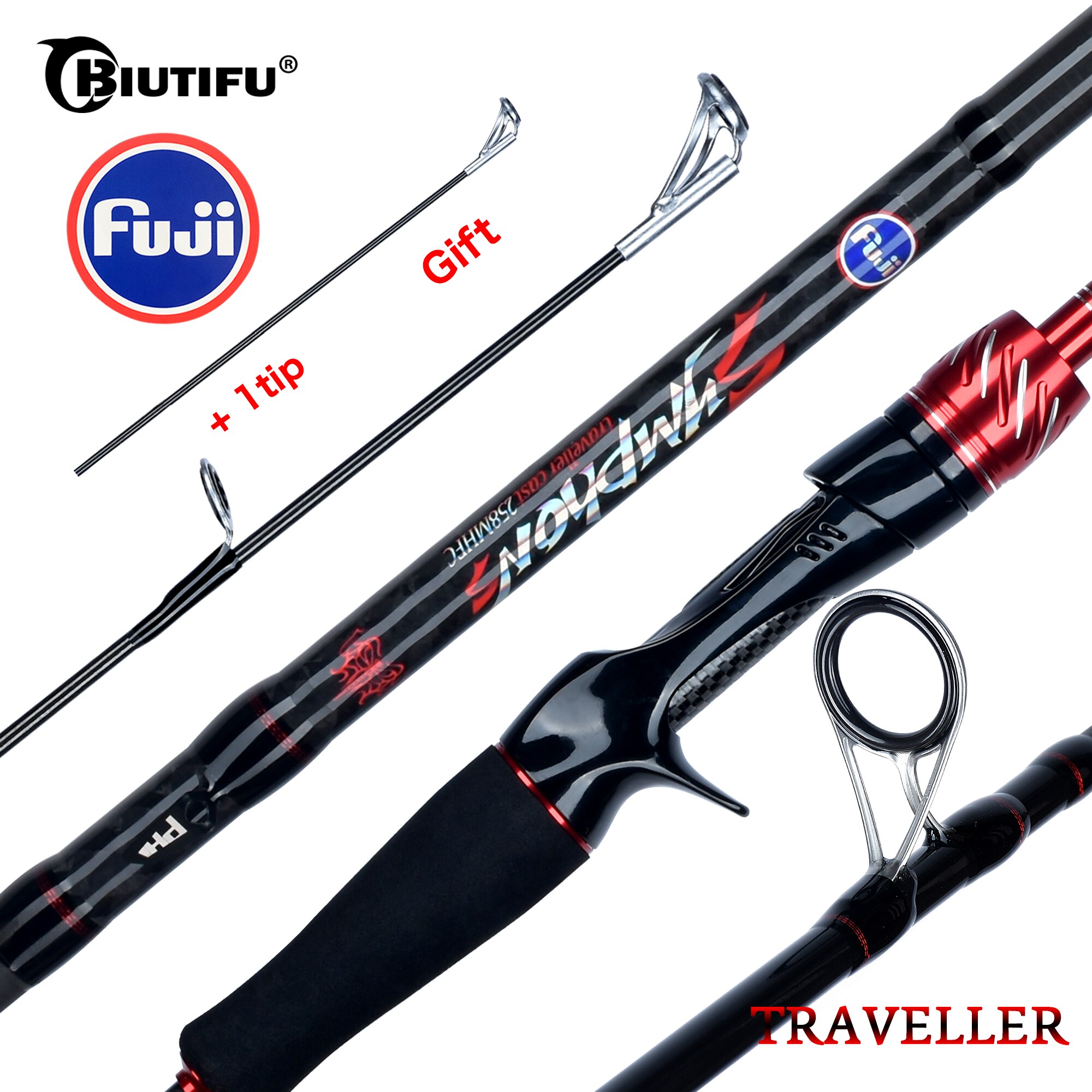 BIUTIFU Traveller Спиннинг Cas – обзор и цена Fishing Rod Surf
