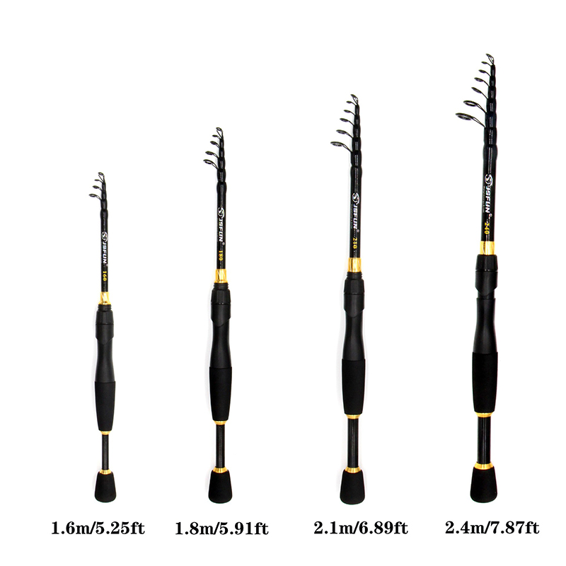 Телескопическая удочка JSFUN,  – обзор и цена Fishing Rod Carbon Fiber