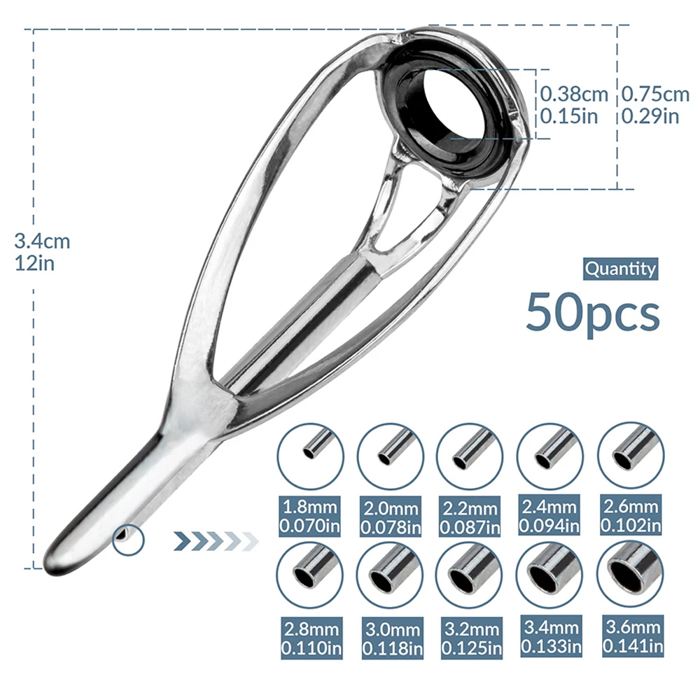 THKFISH 50 шт., направляющие д – обзор и цена Fishing Rod Guide Replacement